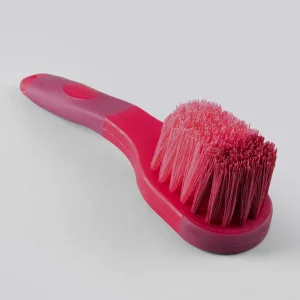 Soft-Touch Bucket Brush Wine & Fuchsia