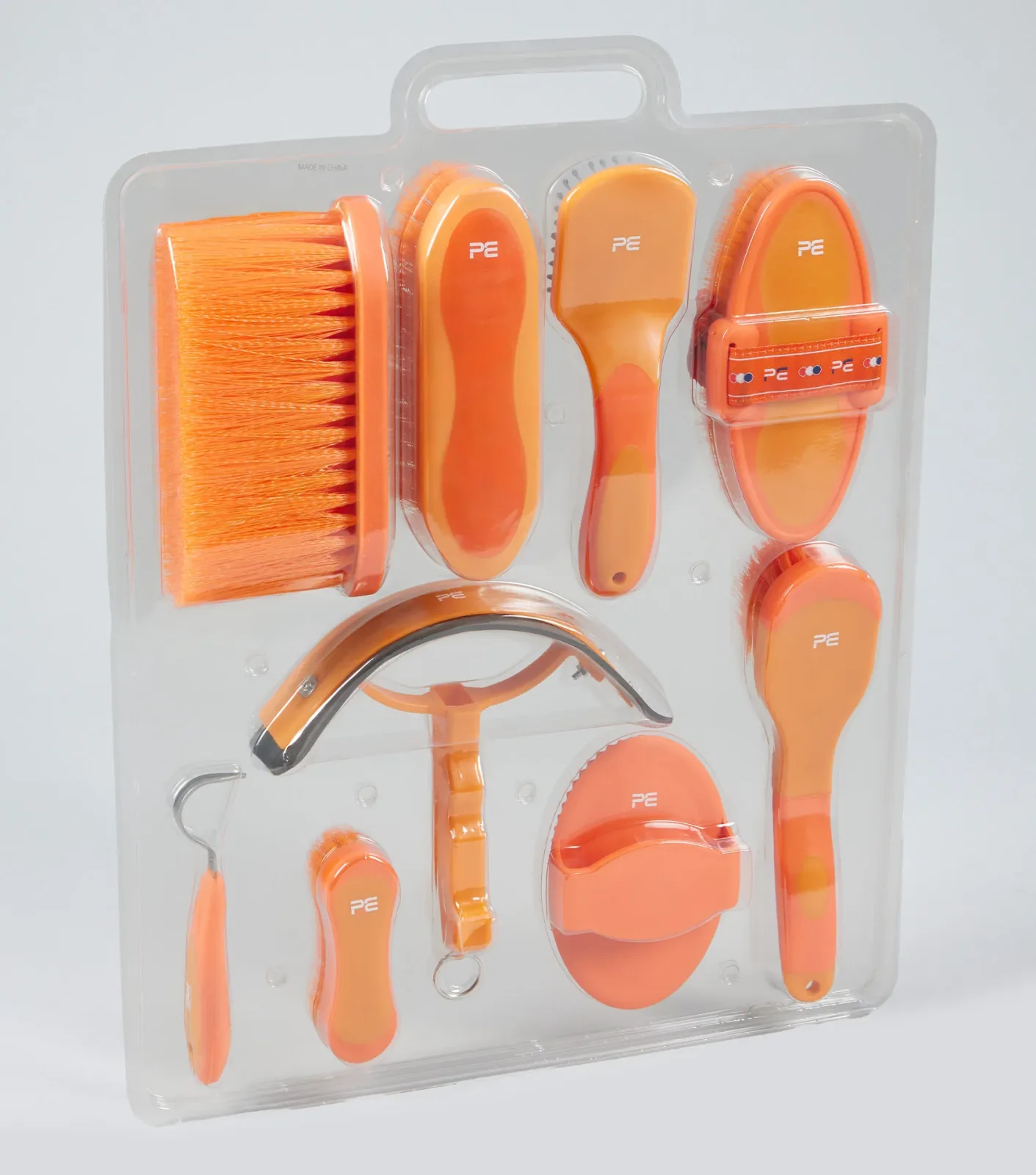 Soft-Touch Grooming Kit Set - 9 Pieces Orange and Amber - Image 2