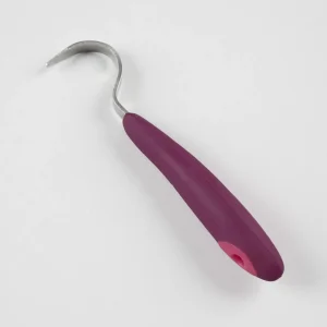 Soft-Touch Hoof Pick Wine & Fuchsia