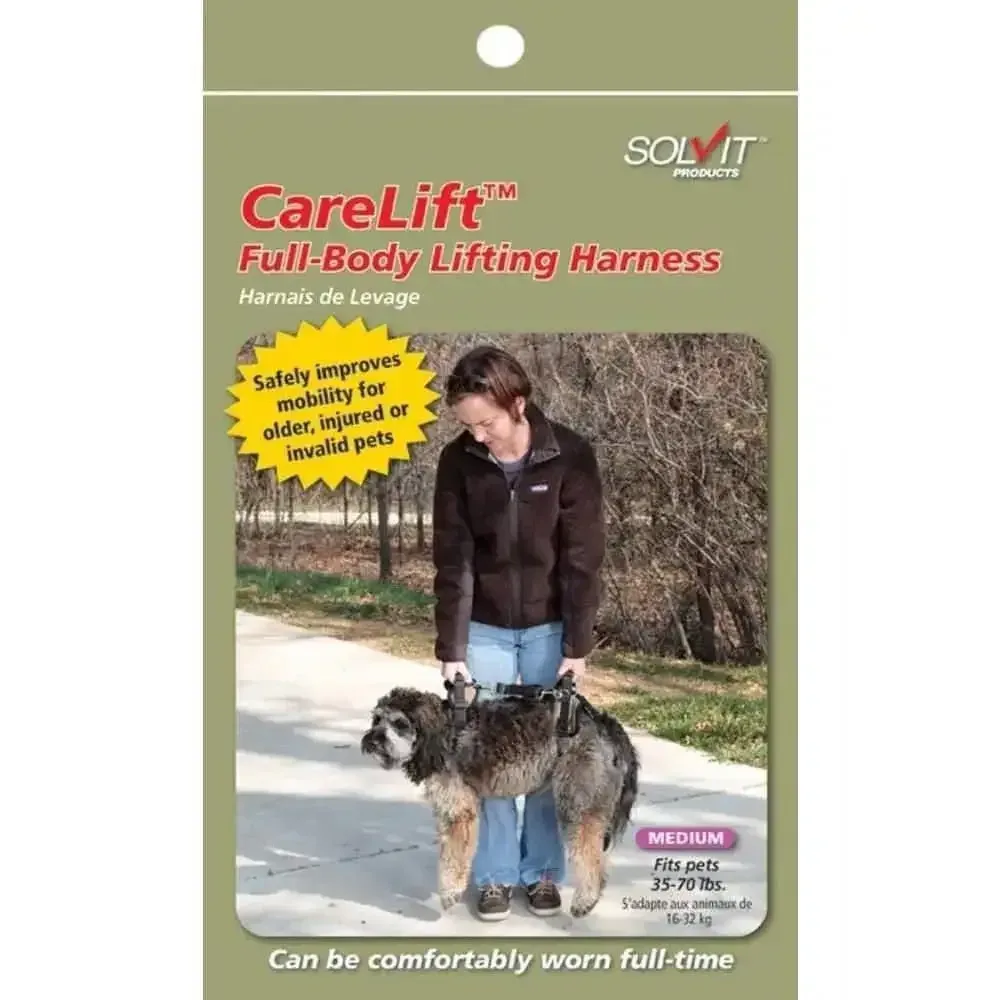 Solvit Products CareLift Full Body Dog Harness Brown Medium
