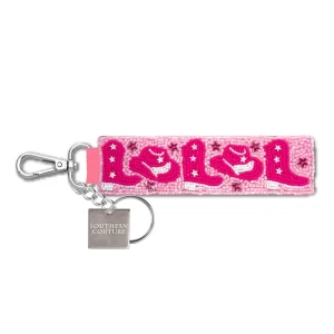 Southern Couture Cowboy Boots & Hats Beaded Keychain