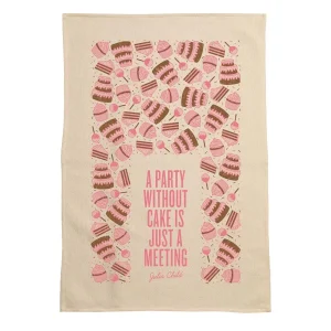 Southern Fried Designs A Party Without Cake Is A Meeting Kitchen Towel
