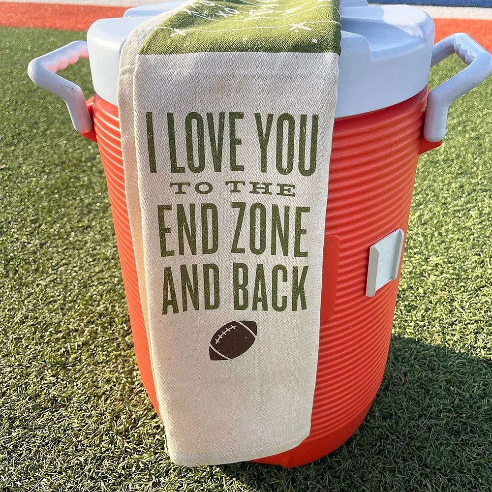 Southern Fried Designs I Love You To The End Zone Kitchen Towel - Image 2