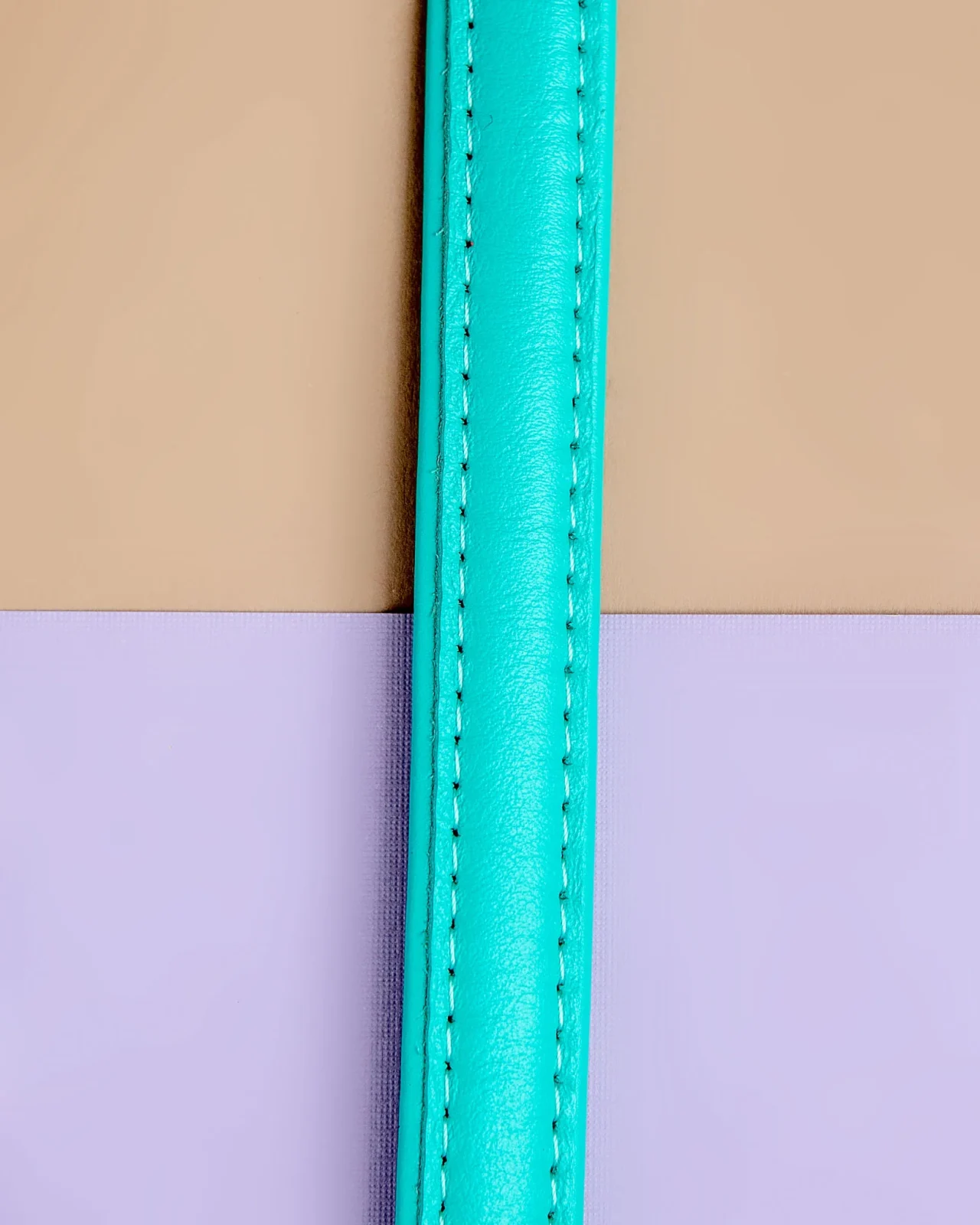 Spearmint Leather Dog Leash <> - Image 2