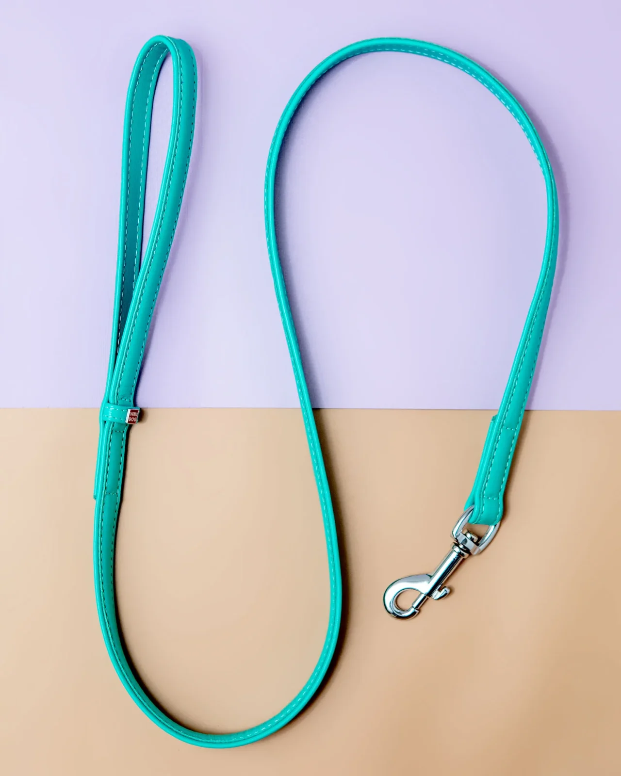 Spearmint Leather Dog Leash <>