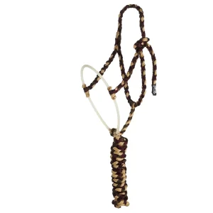 Special C Muletape Burgundy, Chocolate and Sand Lariat Rope Noseband Muletape Halter