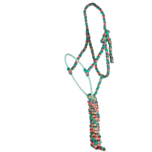 Special C Muletape Teal, Pink and Sand Lariat Rope Noseband Muletape Halter