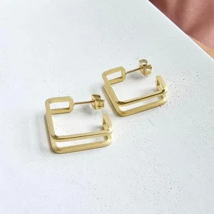 Spiffy & Splendid Luxe Gold Kamora Hoops