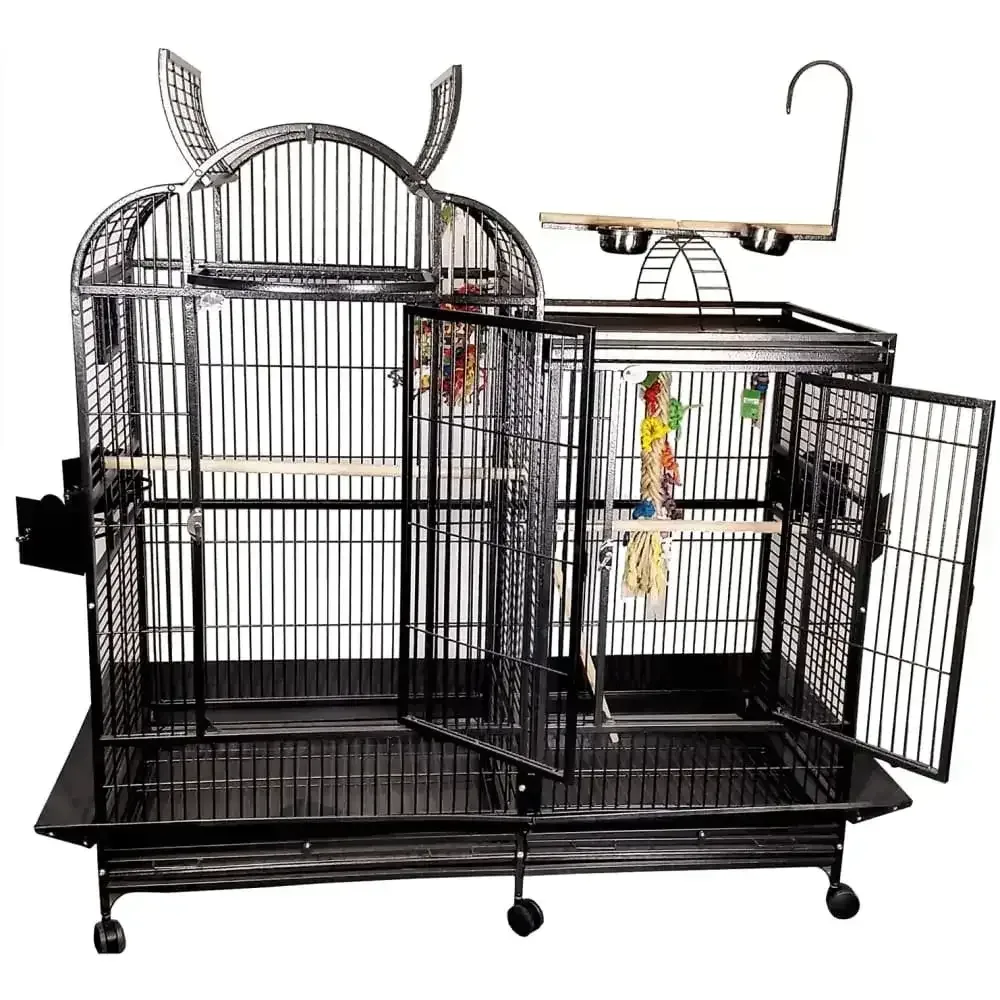 Split Level House Cage with Divider 42"x26"x61''