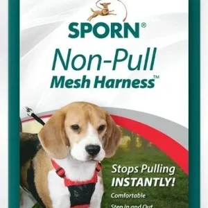 Sporn Non Pull Mesh Harness for Dogs - Black - Medium