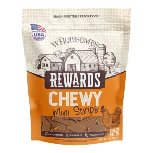 Sportmix Dog Wholesomes Rewards Chewy Chicken Mini Strips 7oz.