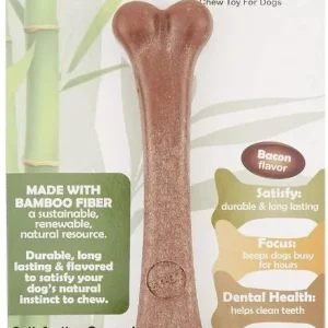 Spot Bambone Bacon Bone Dog Chew Toy Large
