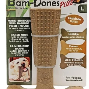 Spot Bambone Plus Chicken Dog Chew Toy Large