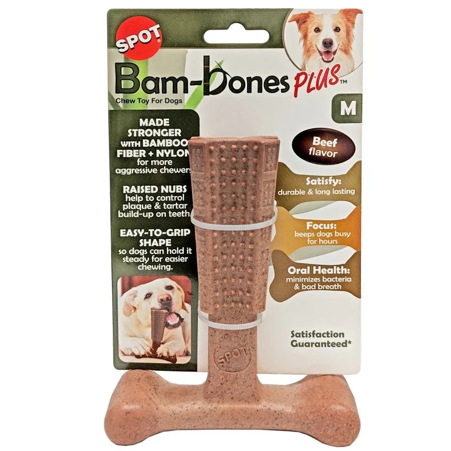 Spot Bambone Plus Dog Chew Beef 6in