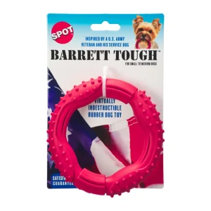 Spot Barrett Tough Ring Dog Toy 5in