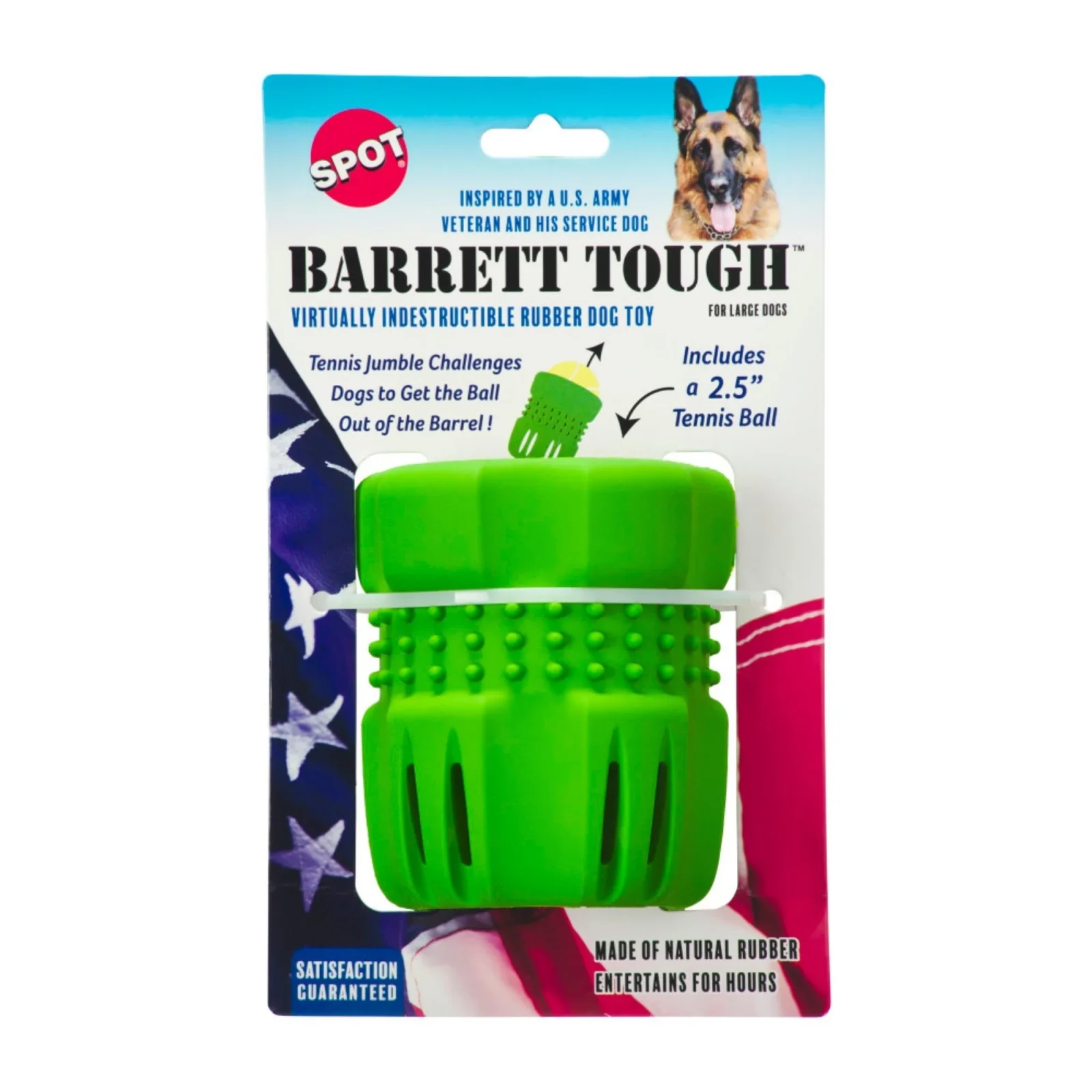 Spot Barrett Tough Tennis Jumble Dog Toy Large