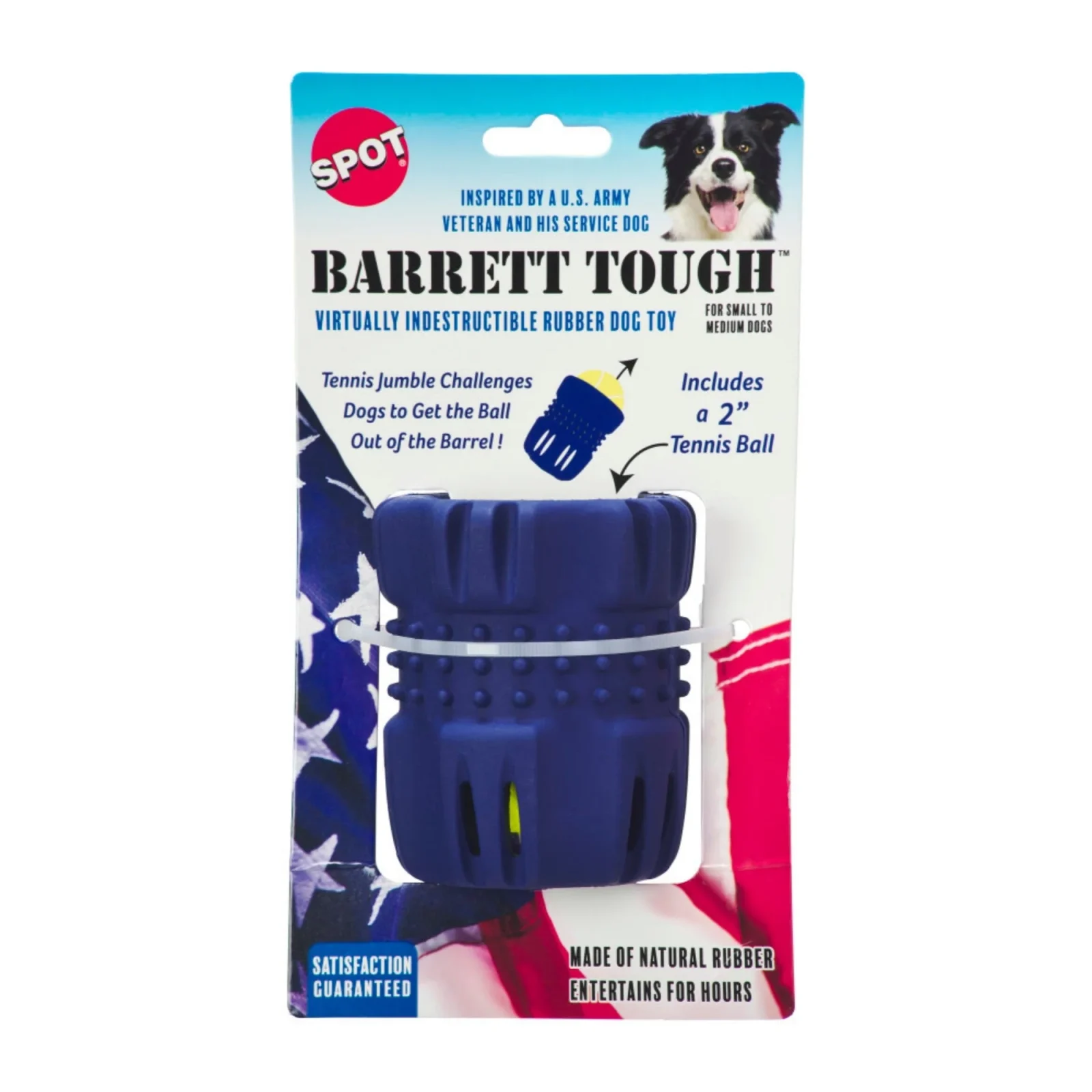 Spot Barrett Tough Tennis Jumble Dog Toy Small