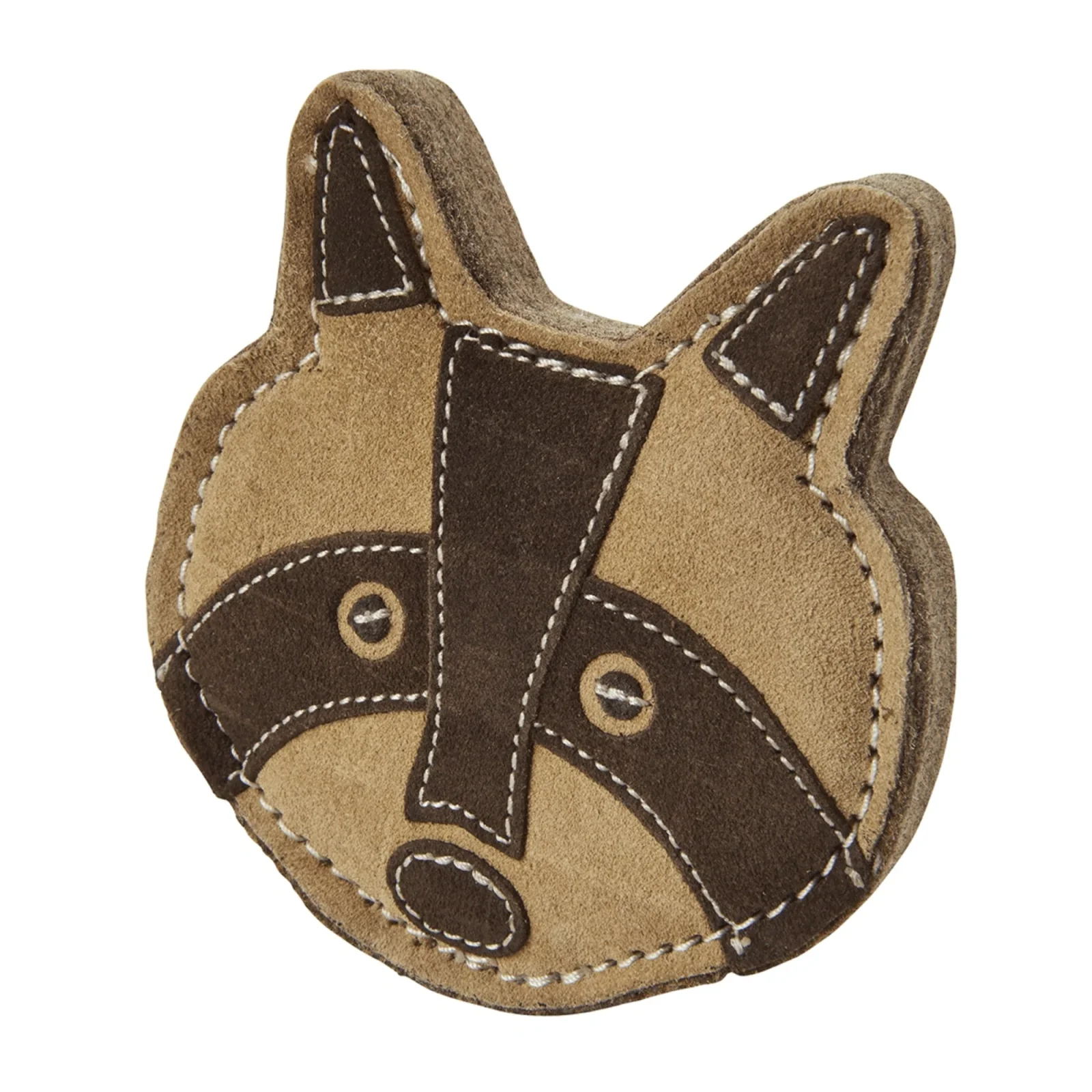 Spot Dura-fuse Leather Chunky Dog Toy Raccoon 5in