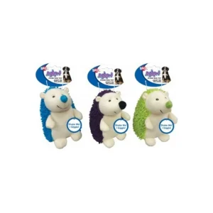 Spot Giggler Plush Dog Toy Hedgehog Assorted 6.5in