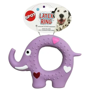 Spot Latex Rings Dog Toy Assorted 5in