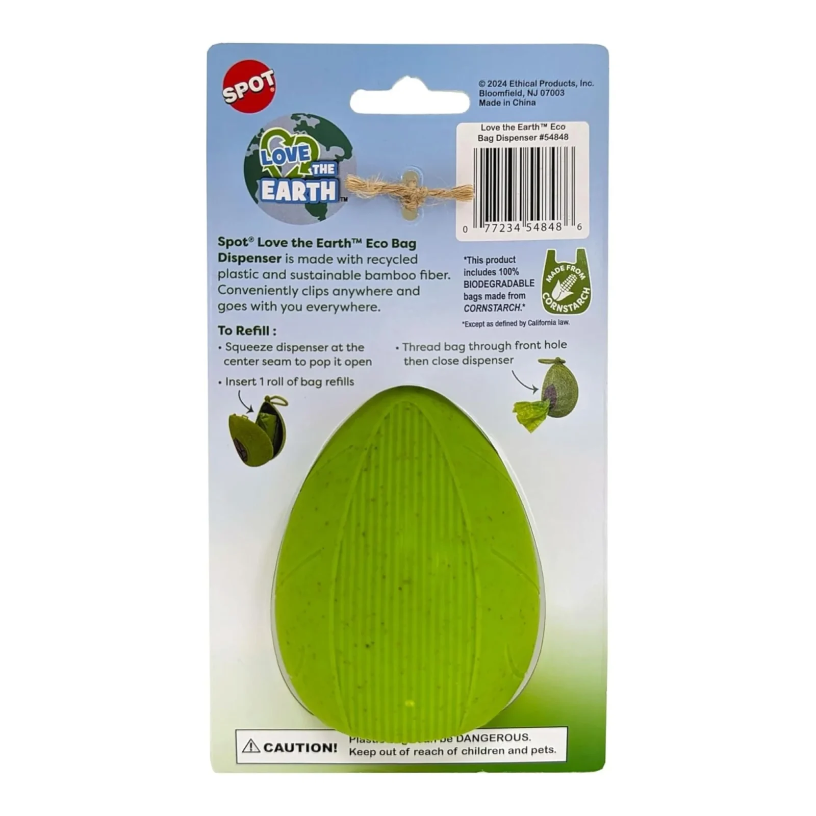 Spot Love The Earth Eco Bag Dispenser 4in - Image 2