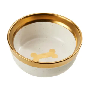 Spot Malibu Dog Dish Gold 5in