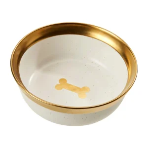 Spot Malibu Dog Dish Gold 7in