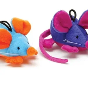 Spot Rattle Clatter Mouse Cat Toy with Catnip Assorted 9 in Large