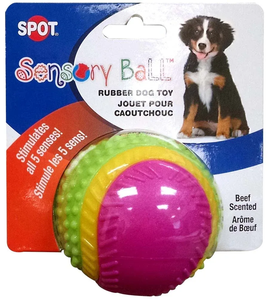 Spot Sensory Ball Dog Toy, Assorted, MD 3.25 in