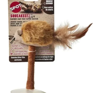Spot Squeakeeez Suction Cup Mouse Toy Assorted Colors