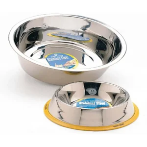 Spot Stainless Steel Mirror Finish Dog Bowl, Silver, 2 qt