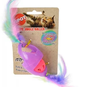 Spot Tie Dye Jingle Roller Cat Toy - Assorted Colors