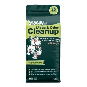 Sprinkle & Sweep® Naturally Formulated Pet Mess Clean-Up Powder, Multi-Surface, 12 Oz