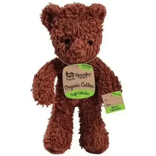 Spunky Pup Organic Cotton Bear Dog Toy