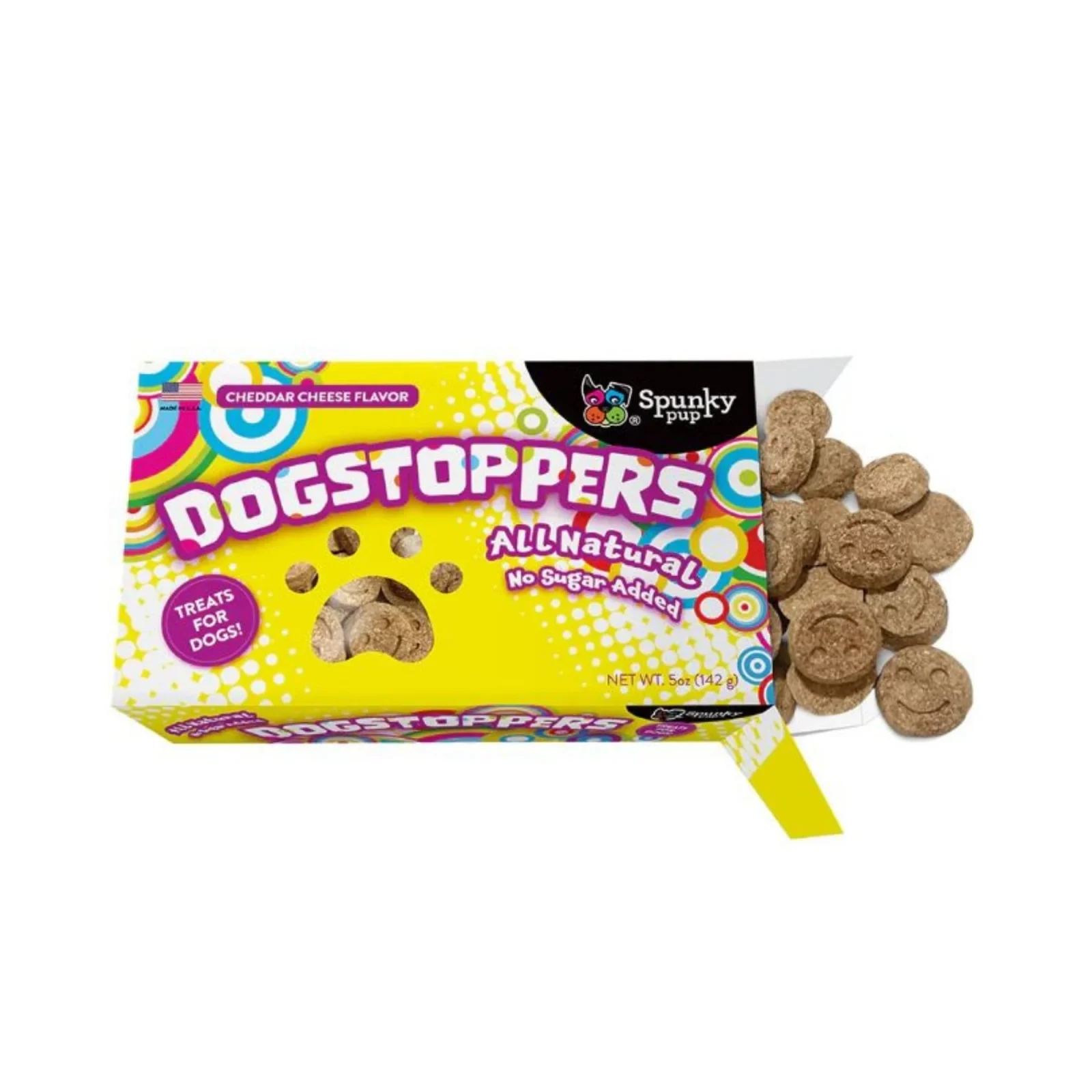 Spunkypup Dogstoppers Crunchy Biscuits For Dogs Cheese 5oz. - Image 2
