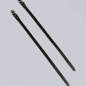 Spur Straps 4/8" European Leather Black