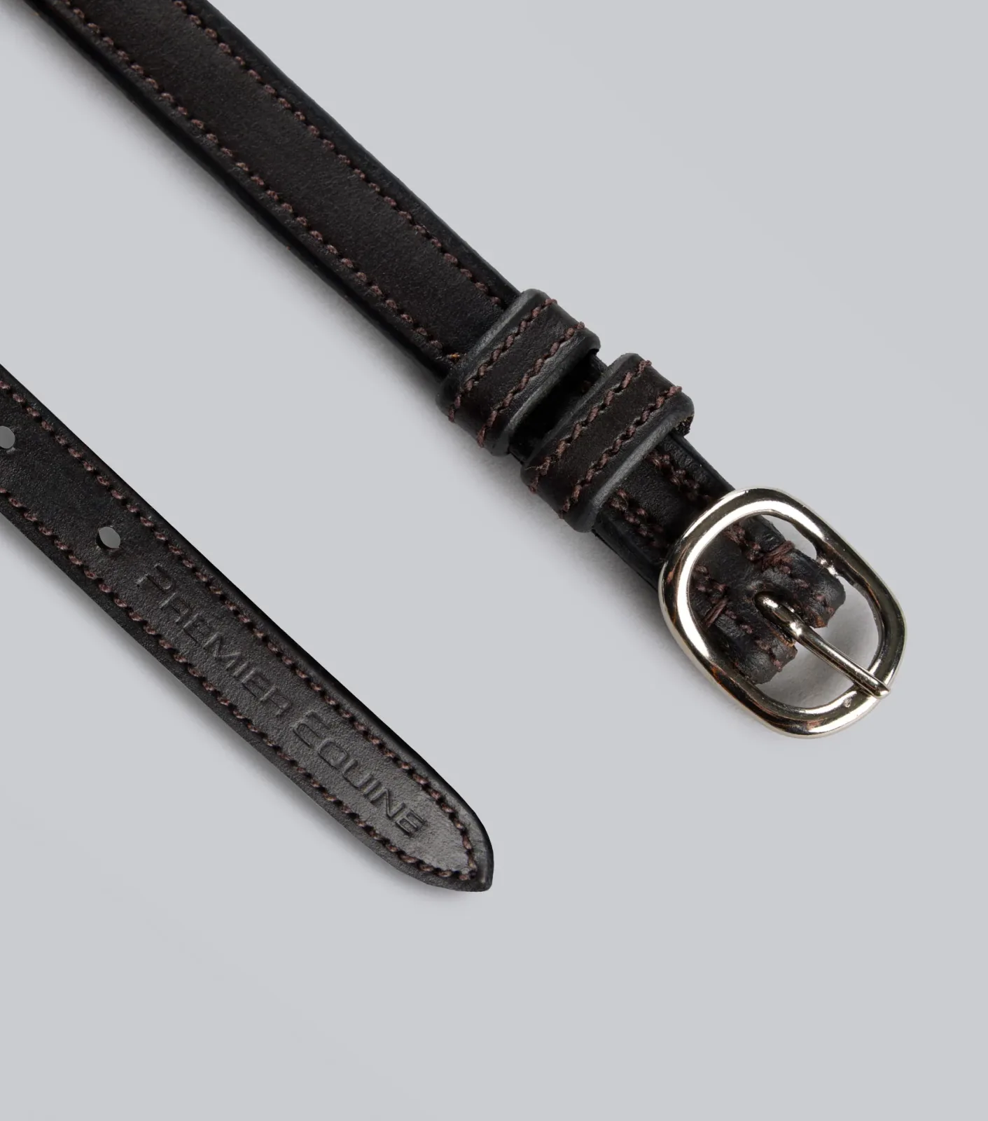 Spur Straps 4/8" European Leather Dark Havana - Image 2