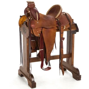 Srs Saddlery Used 14in Basket Stamp SRS Ranch Roper