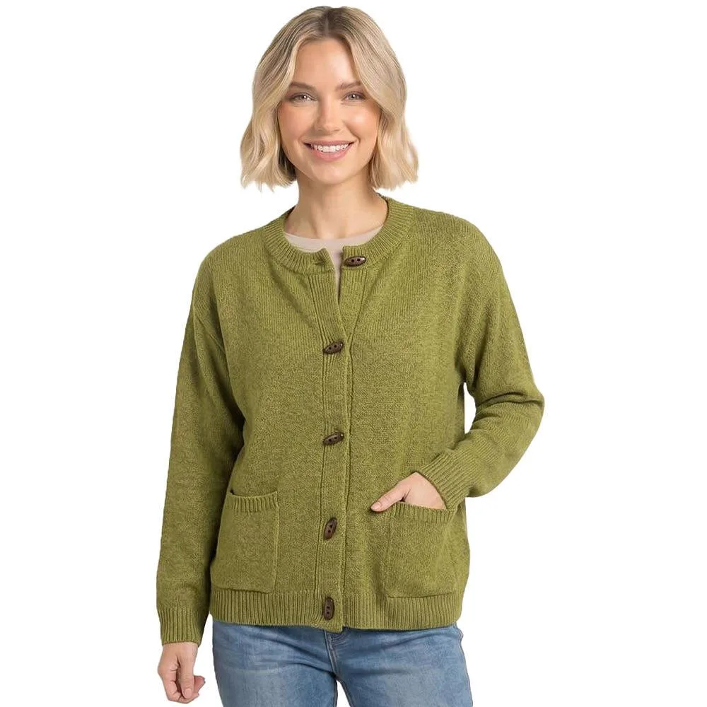 Staccato Women's Matcha Button Cardigan