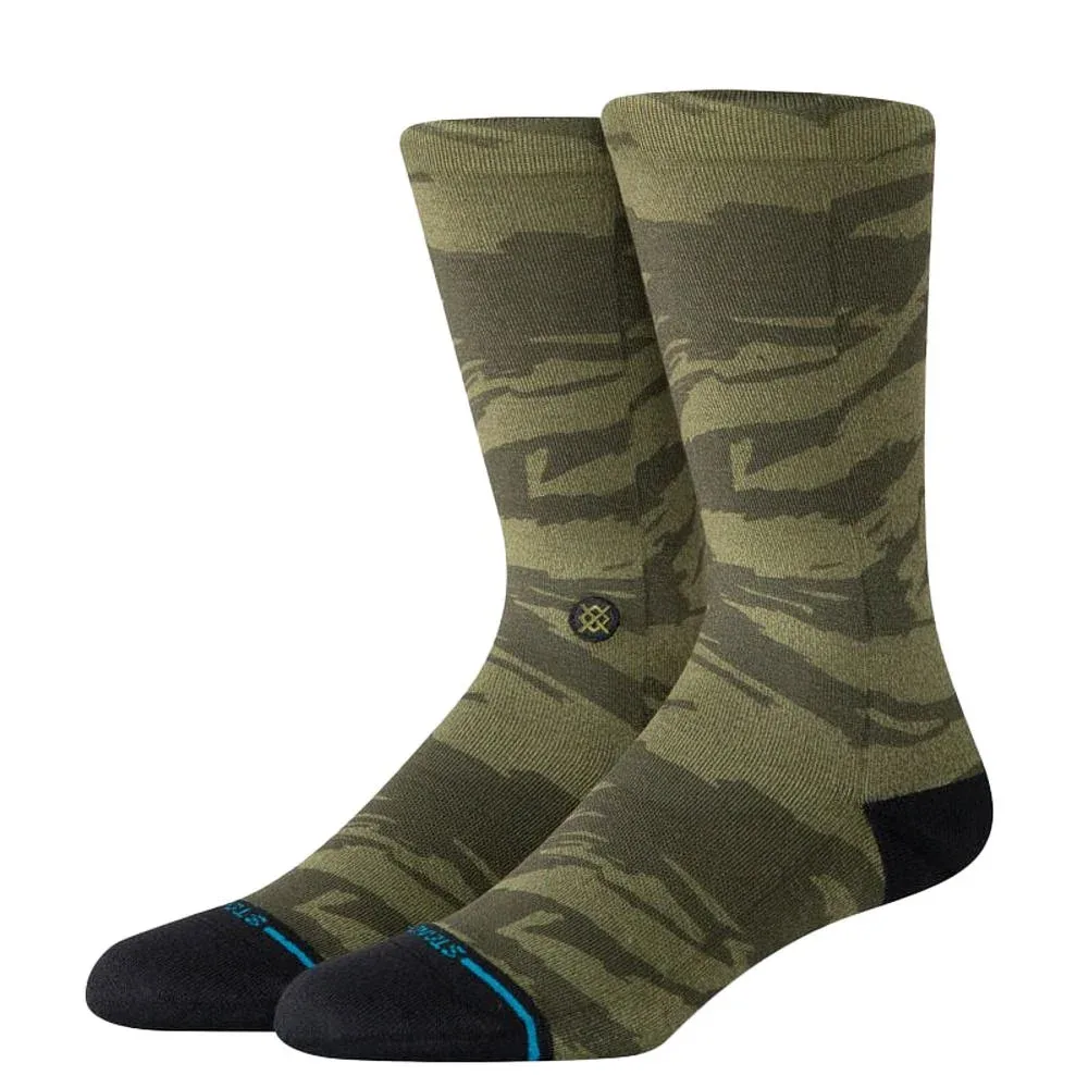 Stance Unisex Camoblend Dark Green Crew Socks