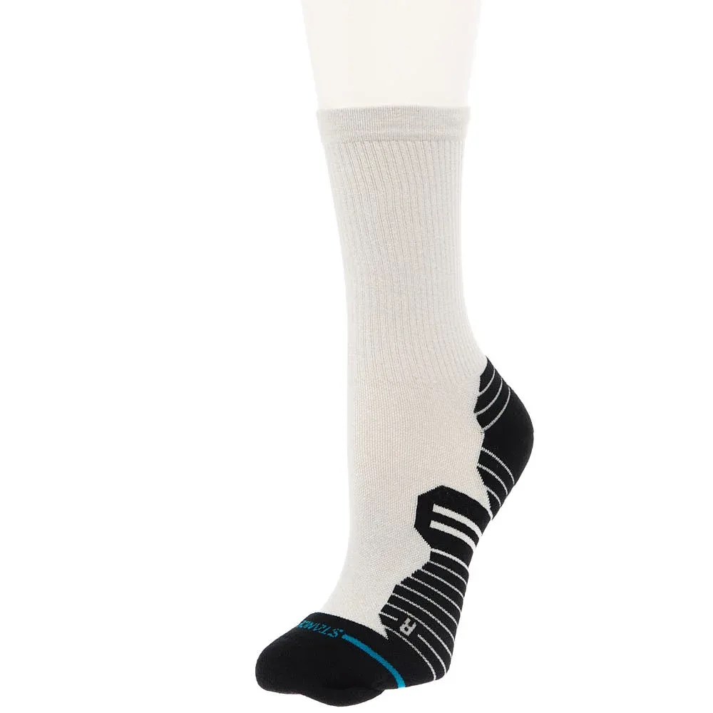 Stance Unisex Performance Ribbed Run Light Oat Crew Socks