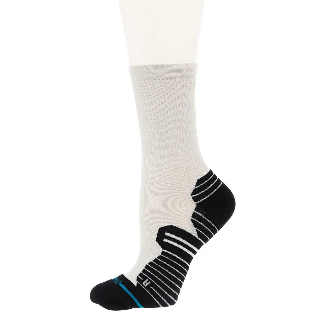 Stance Unisex Performance Ribbed Run Light Oat Crew Socks - Image 2