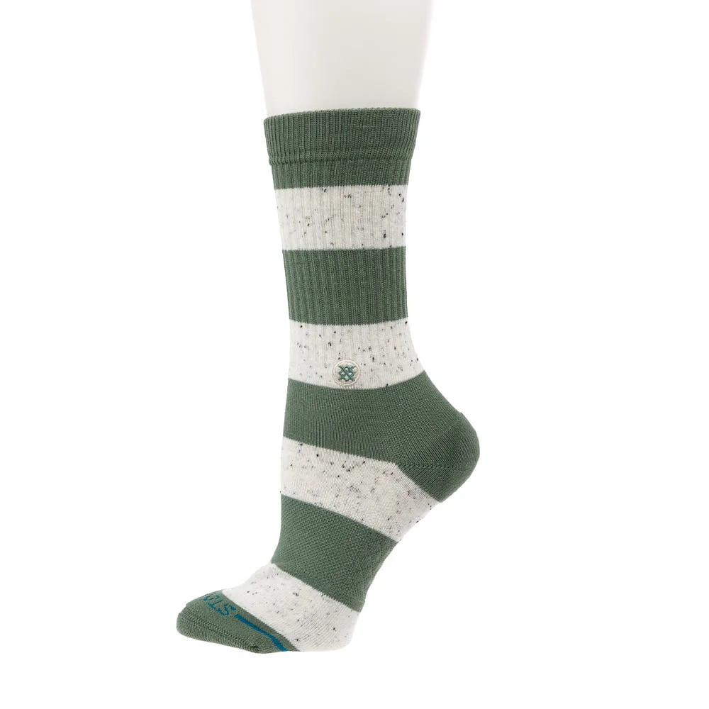 Stance Women's Nep Stripe Green Crew Socks - Image 2