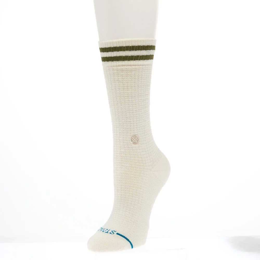 Stance Womens Waffles N Butter Ivory Crew Socks