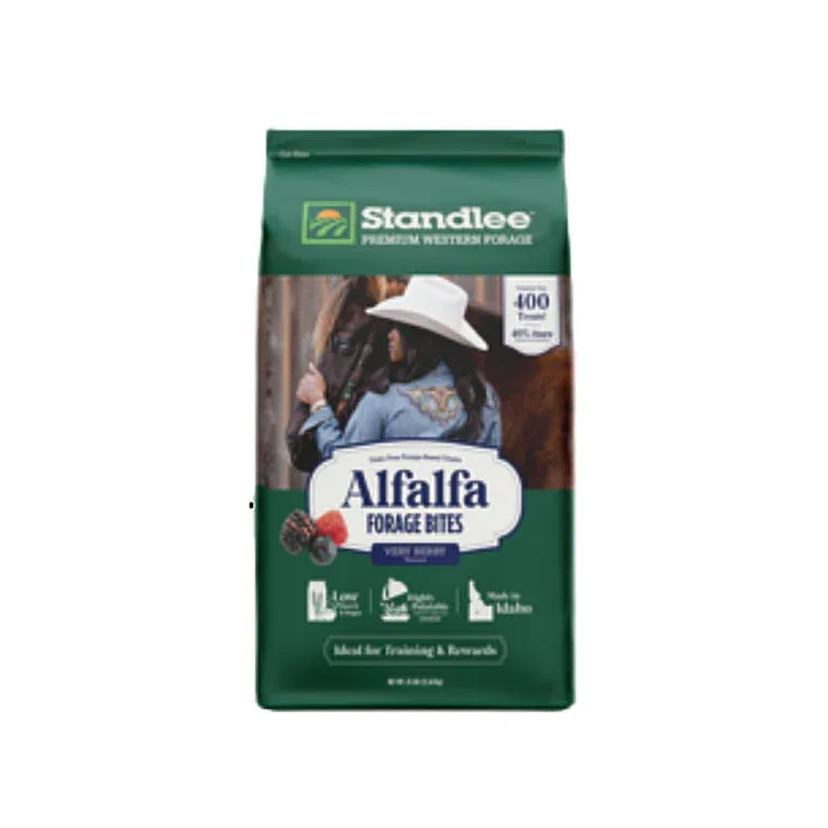 Standlee Premium Products Alfalfa Forage Bites Very Berry Horse Treat 25lb