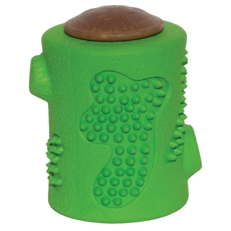Starmark RubberTuff Treat Stump Dog Toy