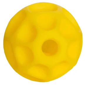 Starmark Treat Dispensing Tetraflex Dog Toy, Yellow, SM