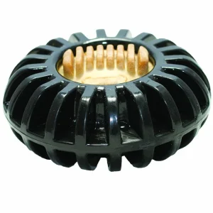 Starmark Treat Wheeler Dog Toy, Black, MD, 3.5 In