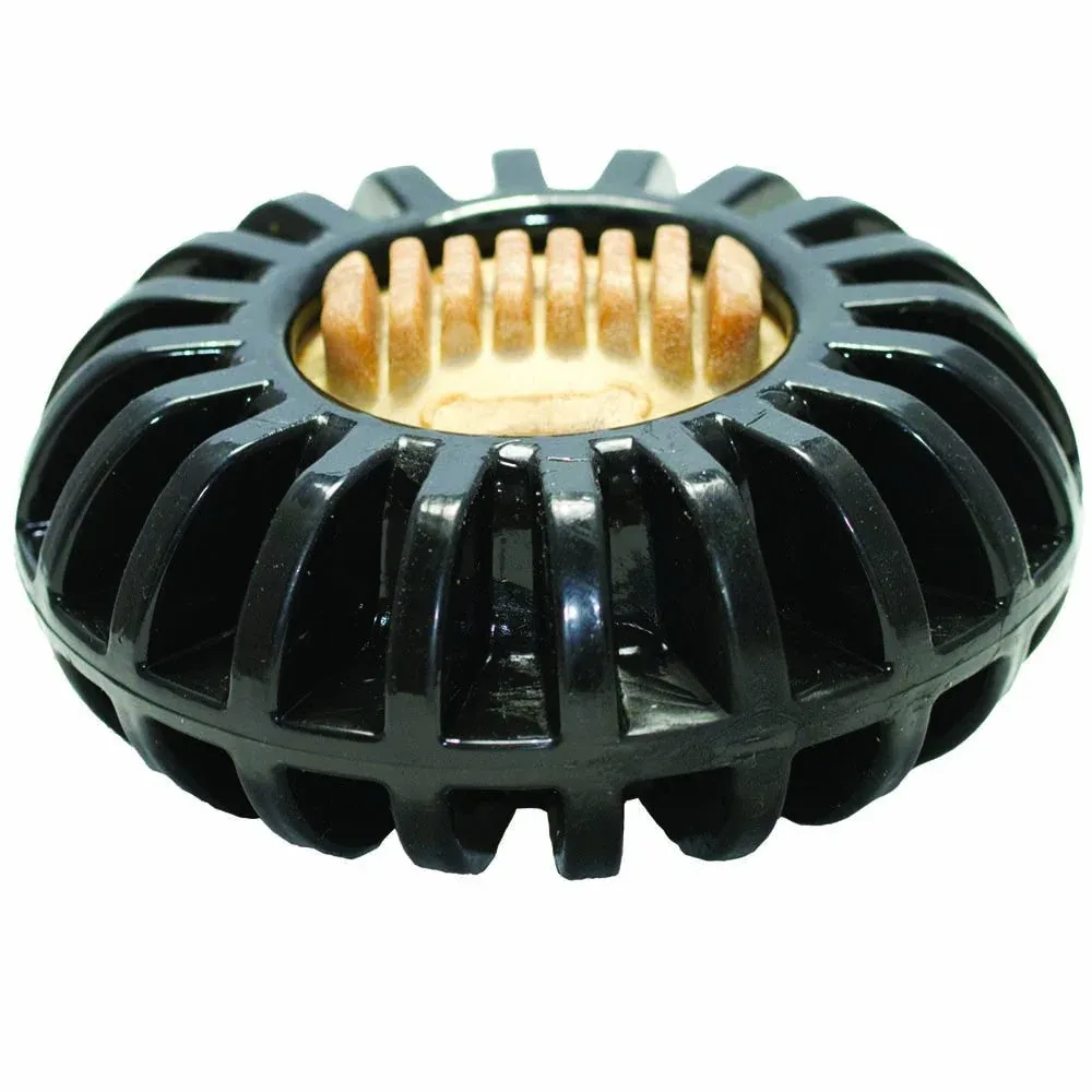 Starmark Treat Wheeler Dog Toy, Black, MD, 3.5 In
