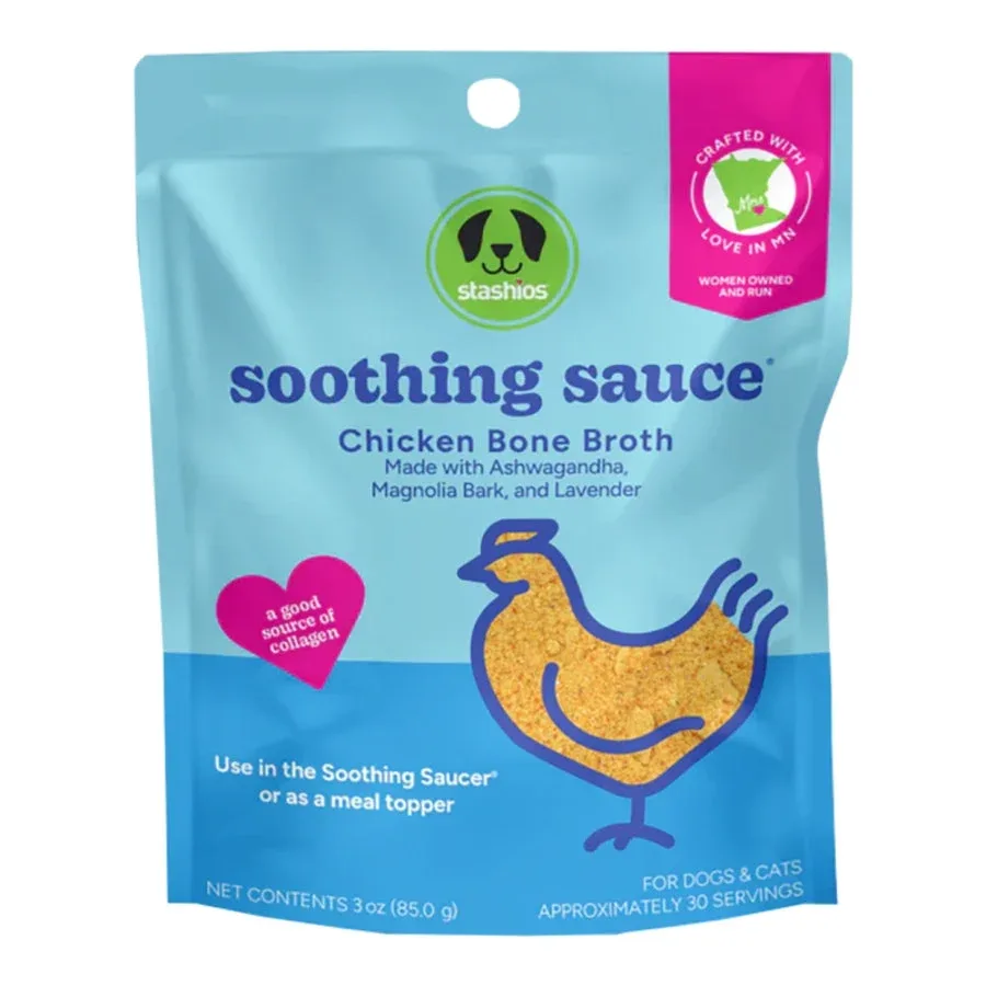 Stashios Soothing Sauce Bulk Calming Chicken 3oz. 3 packs - Image 2